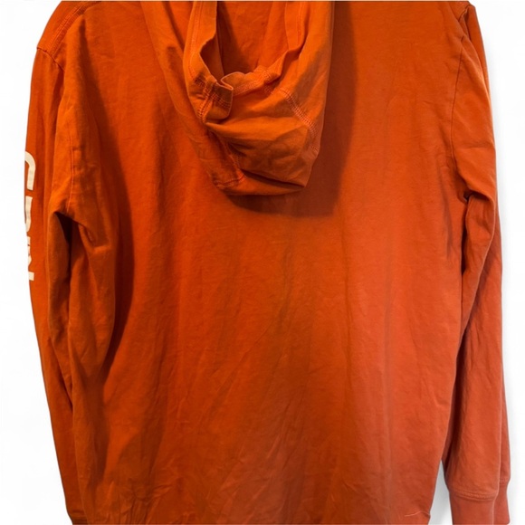Boys Carhartt Orange long sleeve tshirt Hoodie size 14/16 - Picture 5 of 5